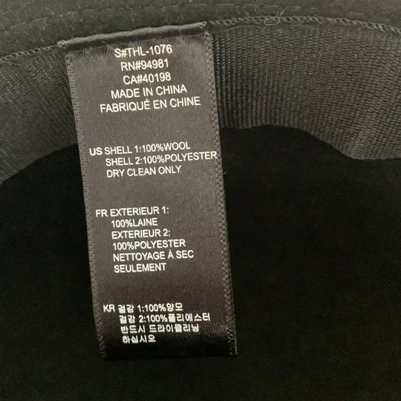 Black Derby Hat - Picture 3 of 3